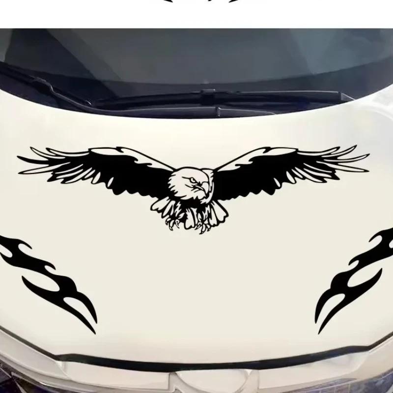 

Car Stickers Fashion Design Eagle Graphic Car Fire Element Car Styling Decorative Hood Waterproof Sticker DIY Accessories