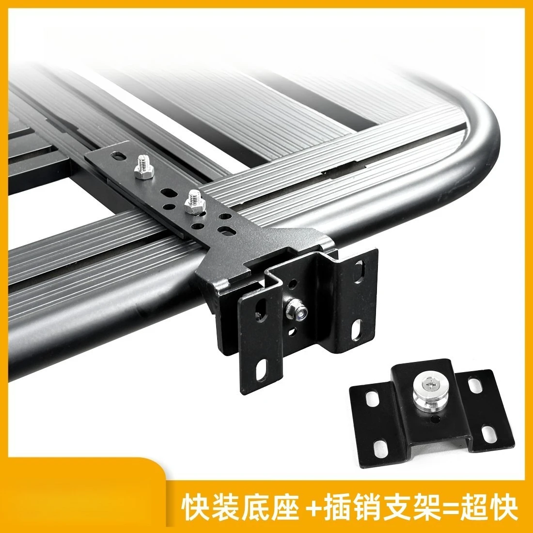 Quick Setup Car Side Awning Tent - Outdoor Canopy with Fixed Clip Platform Crossbar for Fast Install & Removal