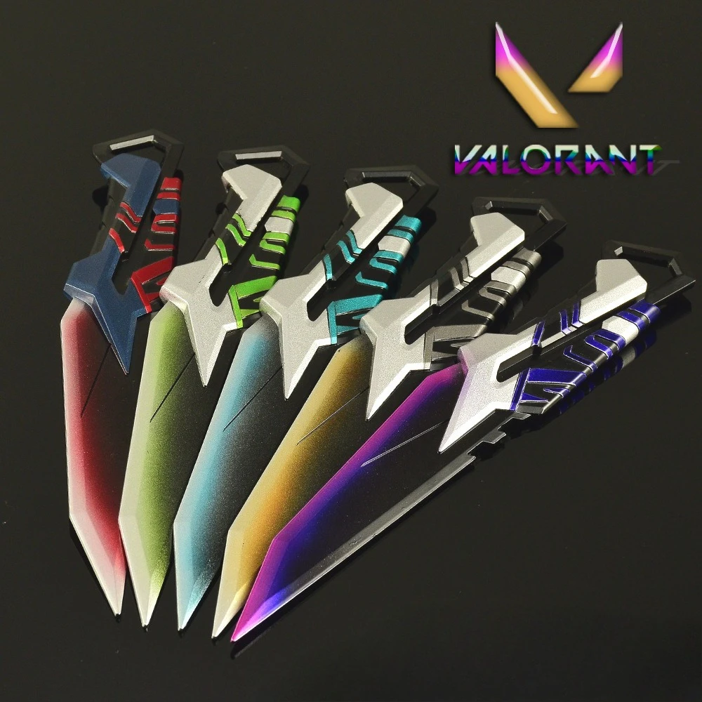 22cm バロラント ORA x ワンタップナイフ モデル ゲーム周辺機器 コスプレ小道具 高品質クラフト デスクトップコレクタブルオーナメント 男の子のおもちゃ ギフト