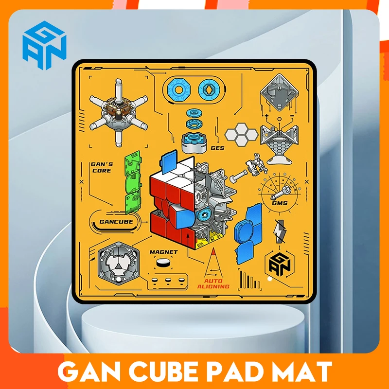 [CubeFun]GAN Cube Pad Mat 300*300mm Speed Cube Training Competition Mouse Table Mat Educational For Gifts