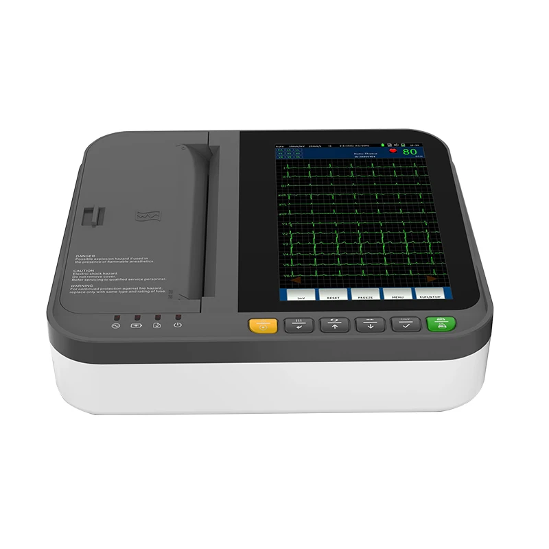 DE12 12 leads 12 channel  machine ekg  with analyzer