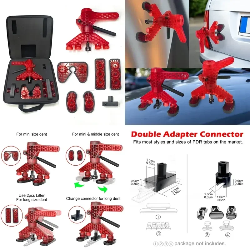 PDR500 PDR Lifter Dent Puller for Car Body Repair Tool, PDR Kits for Car Dent Tool, with Portable Bag