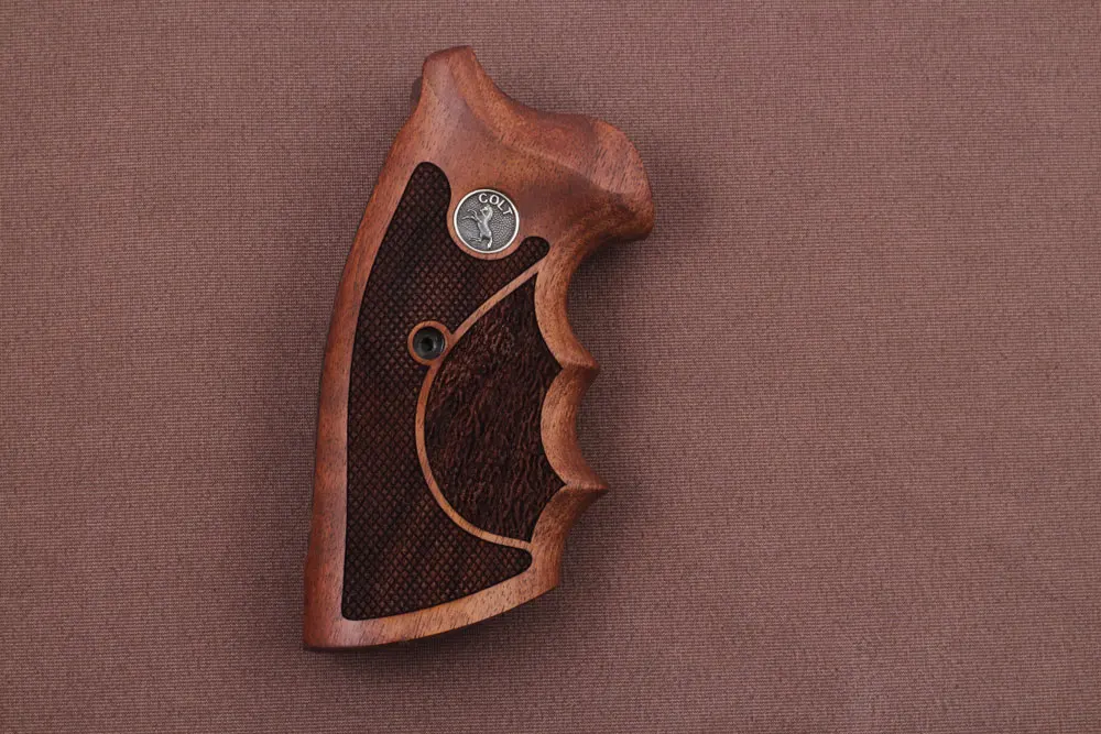 KSD Brand Colt Python (Pre 2020) Compatible Walnut Grips Double-Checkering