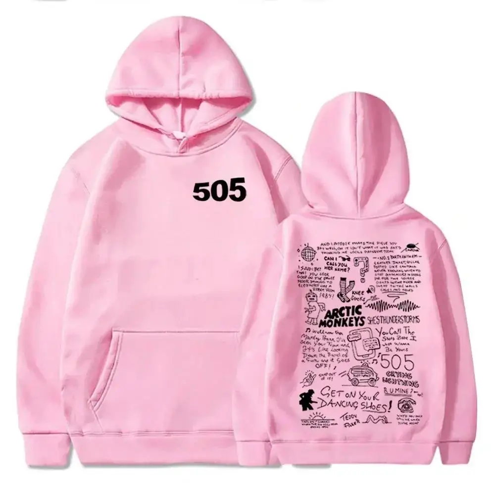 505 Sudadera con capucha Arctic Monkeys Música Sudadera con capucha Arctic Monkeys Merch Regalo para Arctic Monkeys Fan Jersey Tops Streetwear Unisex