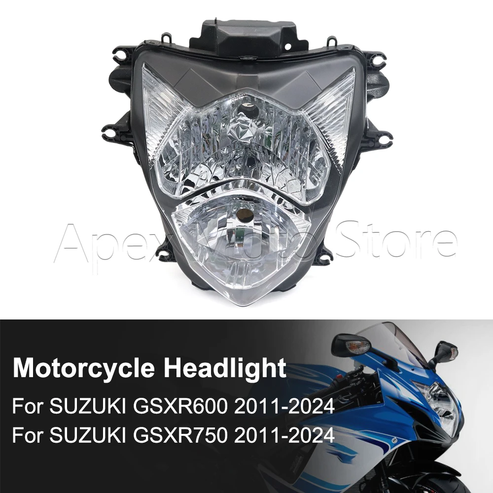 Motorcycle Accessories Front Headlight Assembly LED Waterproof Lamp For SUZUKI GSXR600 GSXR750 GSXR GSX-R 600 750 2011-2024