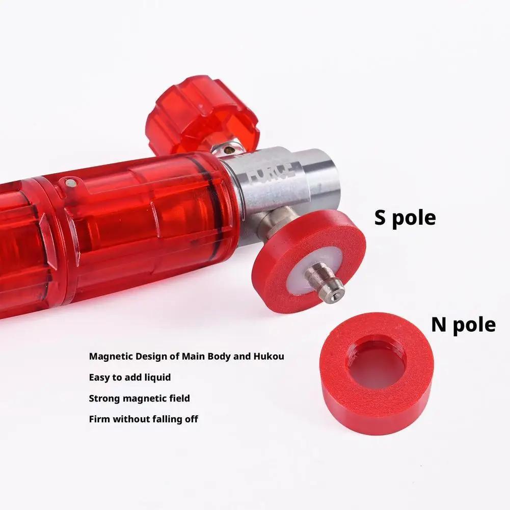 

360 ° Соединитель пены Мойка высокого давления Пенопластовая пушка из нержавеющей стали Генератор пены с более толстым регулируемым 1/4 дюйма Snow Quick,