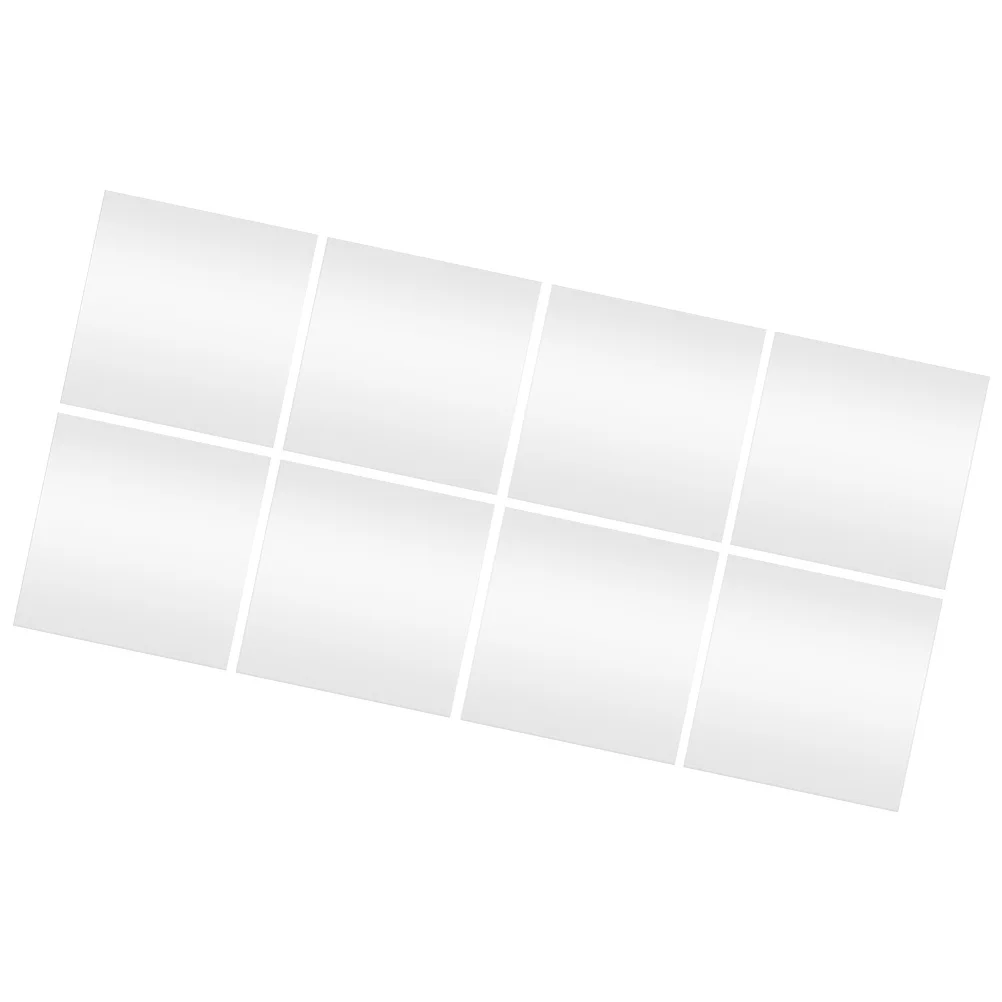 

8Pcs Mirror Surface Wall Sticker Self Adhesive DIY Fashion Mirror Sticker for Bedroom Living Room Decoration Waterproof 15x15cm