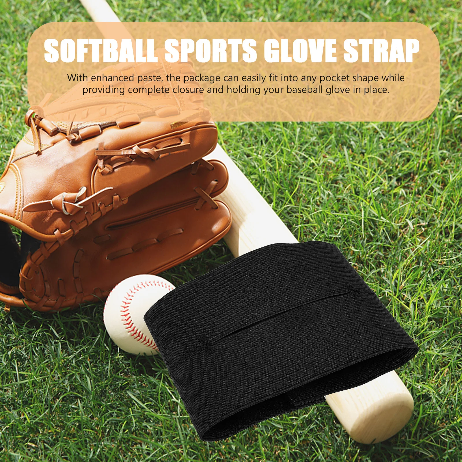 

Baseball Glove Elastic Adhesive Strap Adjustable Durable Soft Comfortable Portable Sports Accessory Softball Sports Glove Strap