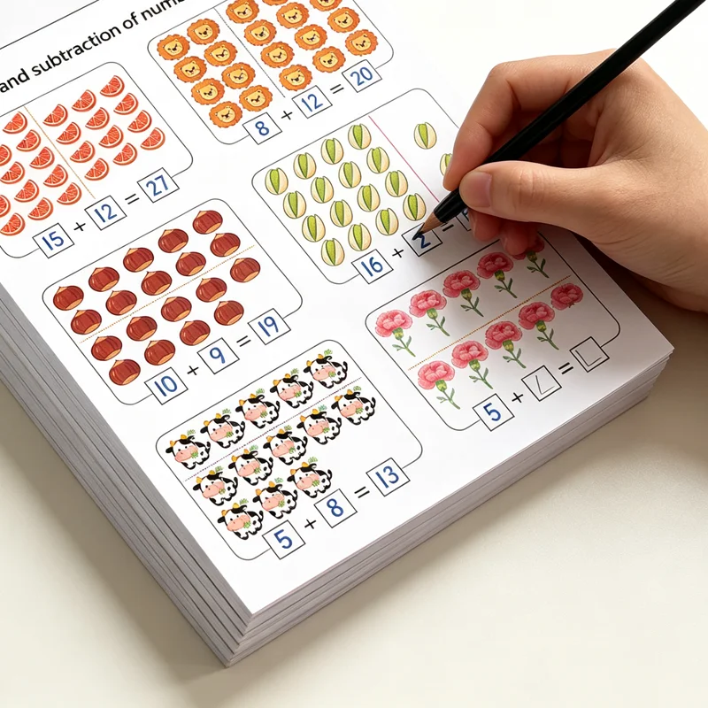 4-Book Addition & Subtraction Workbook Set: Practice Within 10-100 – Perfect for Early Learners