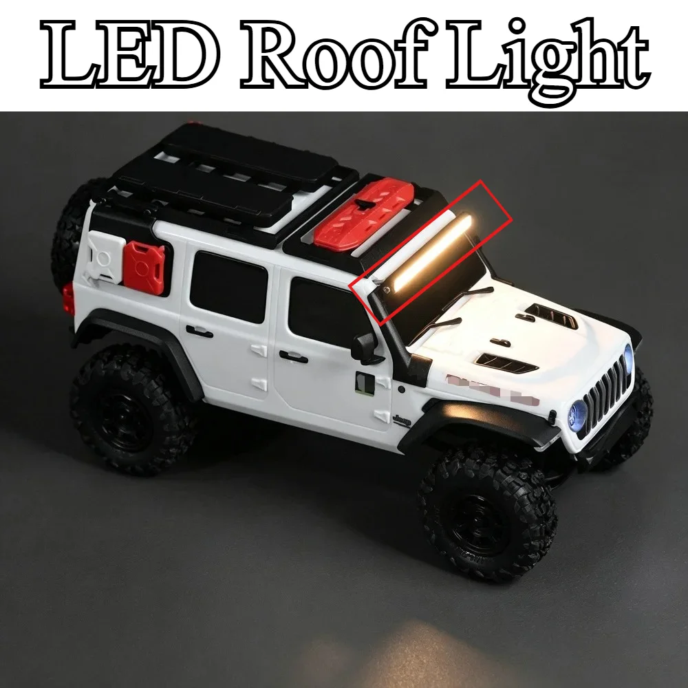 RC Scale Metal LED Roof Light Upgrade Part 1/30 RC Crawler for Axial SCX30 customizable size DIY Spare Decorative Accessory