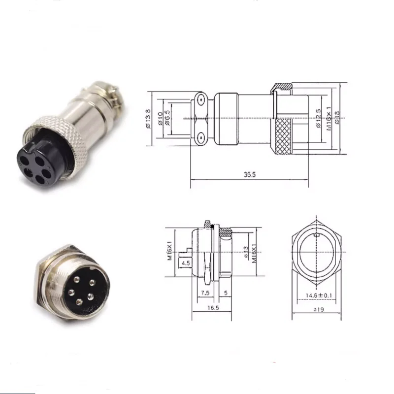 1pcs TIG Plasma Cutter Torch Foot Pedal 2 pin 3 pin 4 pin 5 pin 6 pin 7pin 8 pin 9 pin female male socket Air Connector