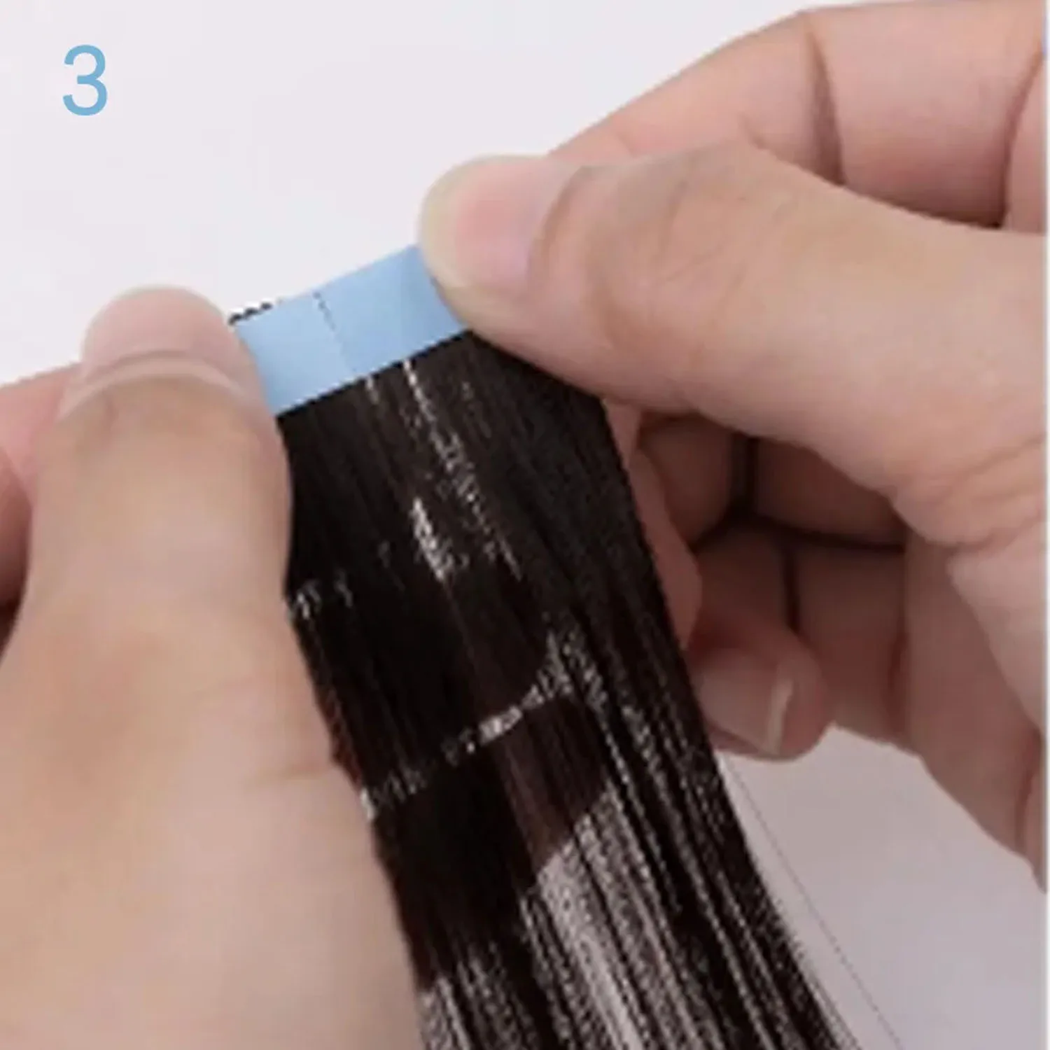 Set di kit per l'installazione della parrucca: nastro impermeabile resistente da 4,0 * 0,8 cm con nastro di ricambio biadesivo per rimozione per estensioni dei capelli o parrucche
