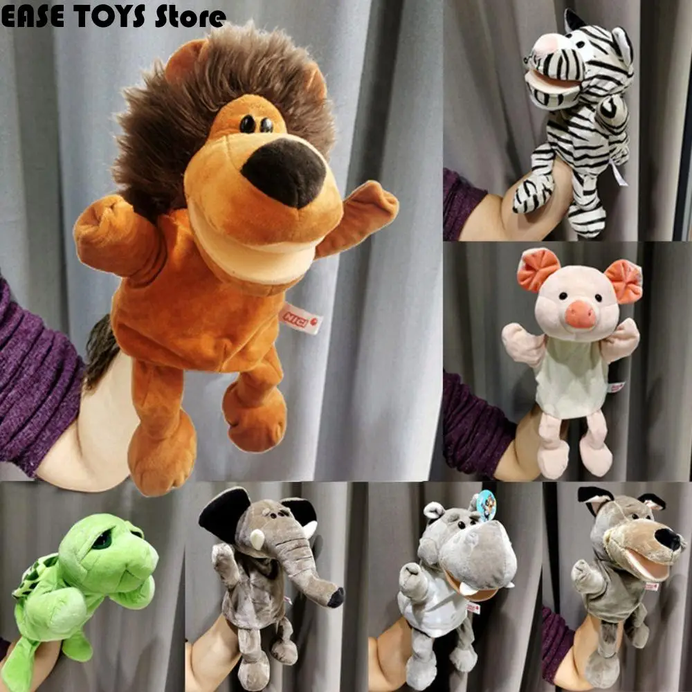 Guante de Panda, animales de peluche, juguetes de peluche de dibujos animados, marionetas para niños, marioneta de mano de Animal, muñeco de mano de felpa, accesorios de historia para guardería