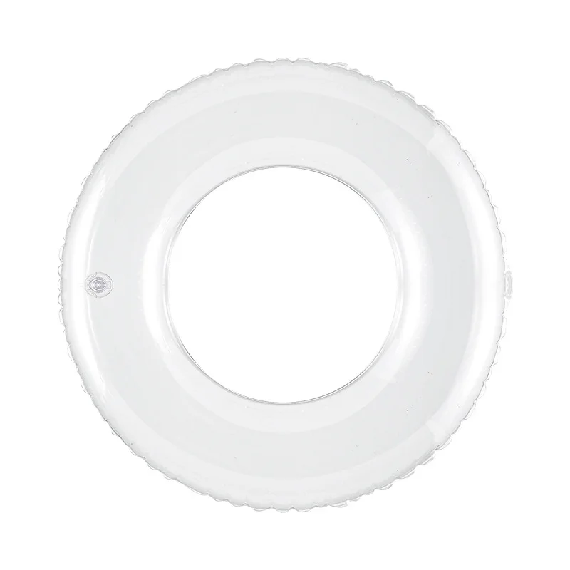 

Clear Swimming Ring Adult Kids Thickened Silver Sequin Circle Armpit Circle Unisex Float Blister Ring