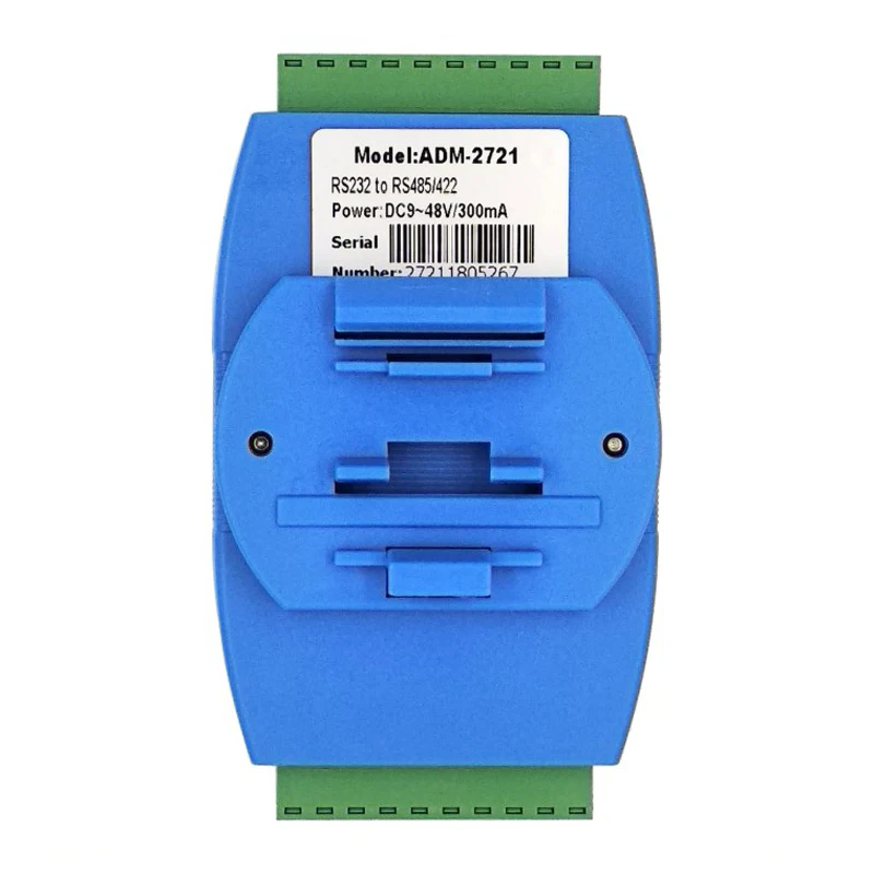 ADM-2721 de aislamiento óptico DIN RS232 a RS422/485, convertidor de grado Industrial, 24V