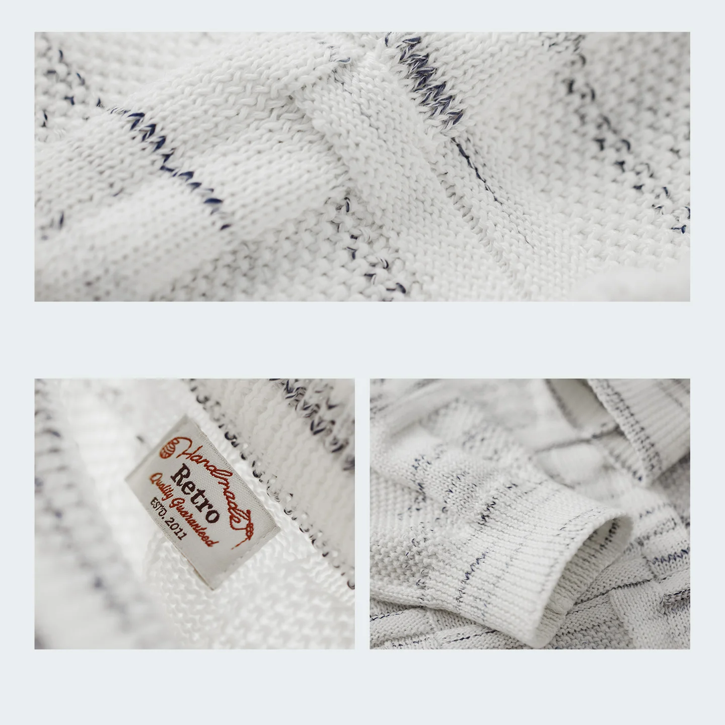 Women's Loose Fit Jacquard Knit Pullover Sweater Crewneck