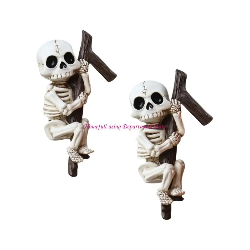 

Уникальный дизайн черепа, держатель для цветочного горшка из смолы, праздничные садовые декоры для Хэллоуина