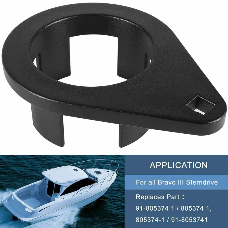 Bearing Carrier Retainer Nuts Installs & Removes Tool for Mercruiser All Bravo lll Drives, Replacement 91-805374 1, 805374 1