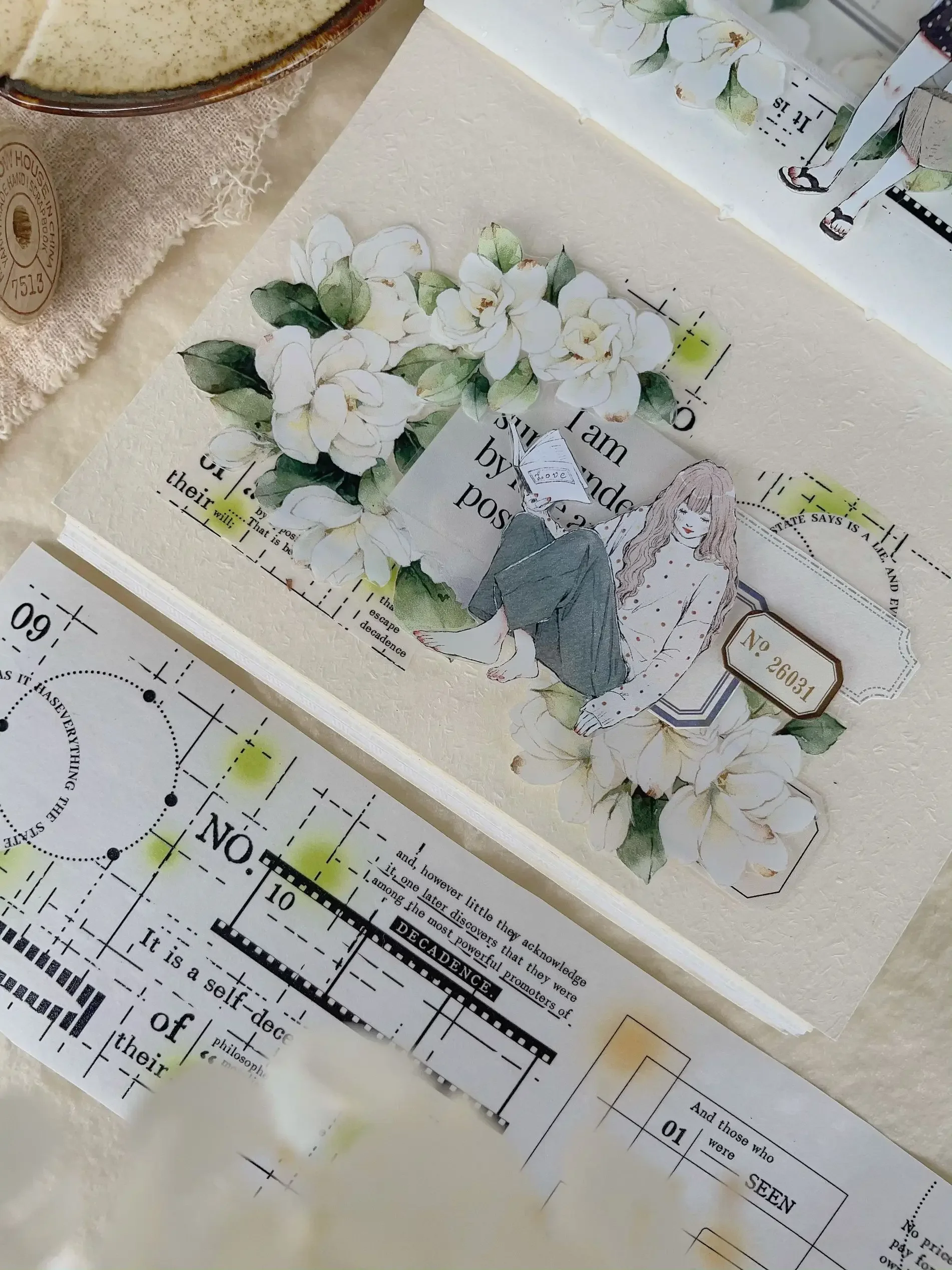 Vintage Journal Diary Base Pet Washi Tape Decorationpet Sticker