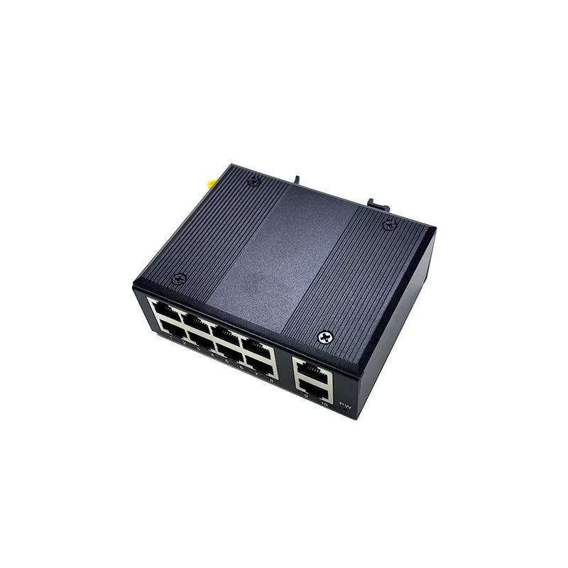 10 портов 10/100M 12V-54V Ethernet industrial swith