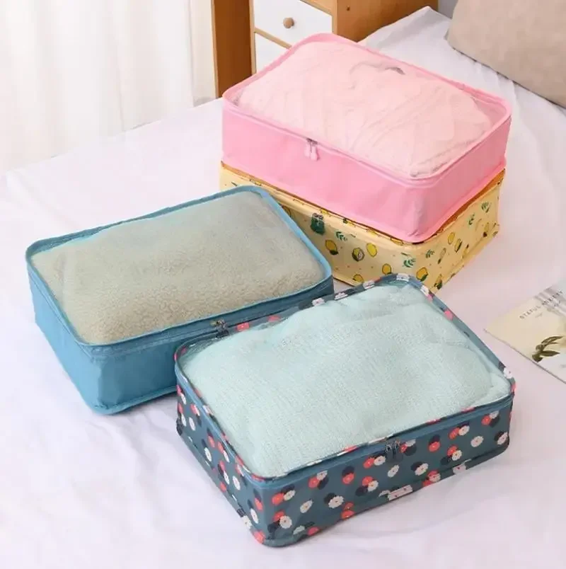Large Capacity Travel Bag Suitcase Clothes Storage Organizer Mesh Bag Portable Luggage Organizers Travel Clothing Storage Bag
