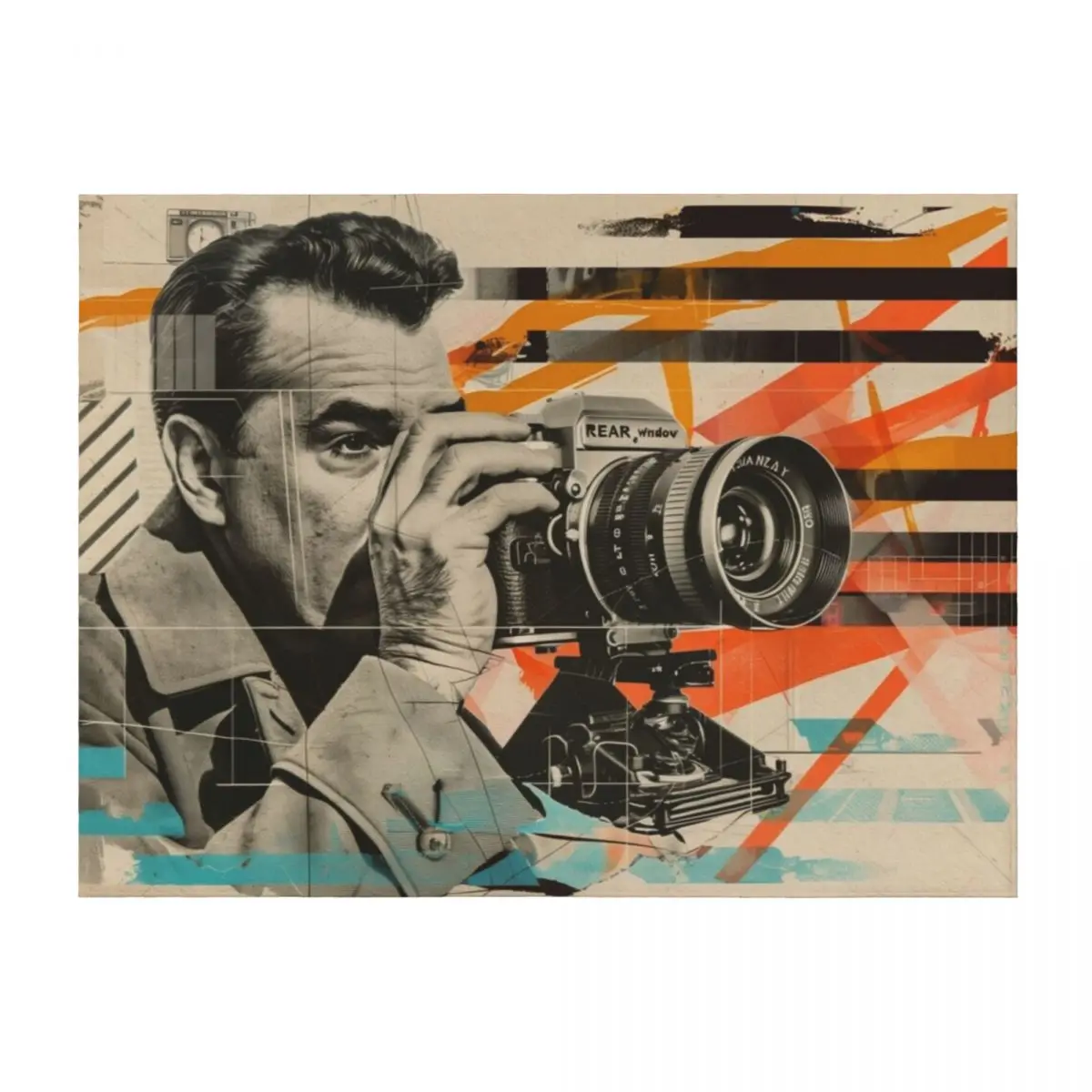 

Retro Rear Window Hitchcock Inspired Retro Pop Art Throw Blanket Soft Plaid manga Luxury Fashion Sofas Blankets