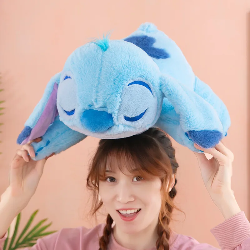 かわいいディズニーぬいぐるみスリーピングスティッチおもちゃ抱きしめおもちゃぬいぐるみ子供のための誕生日プレゼントかわいいぬいぐるみ女の子やティーン向け