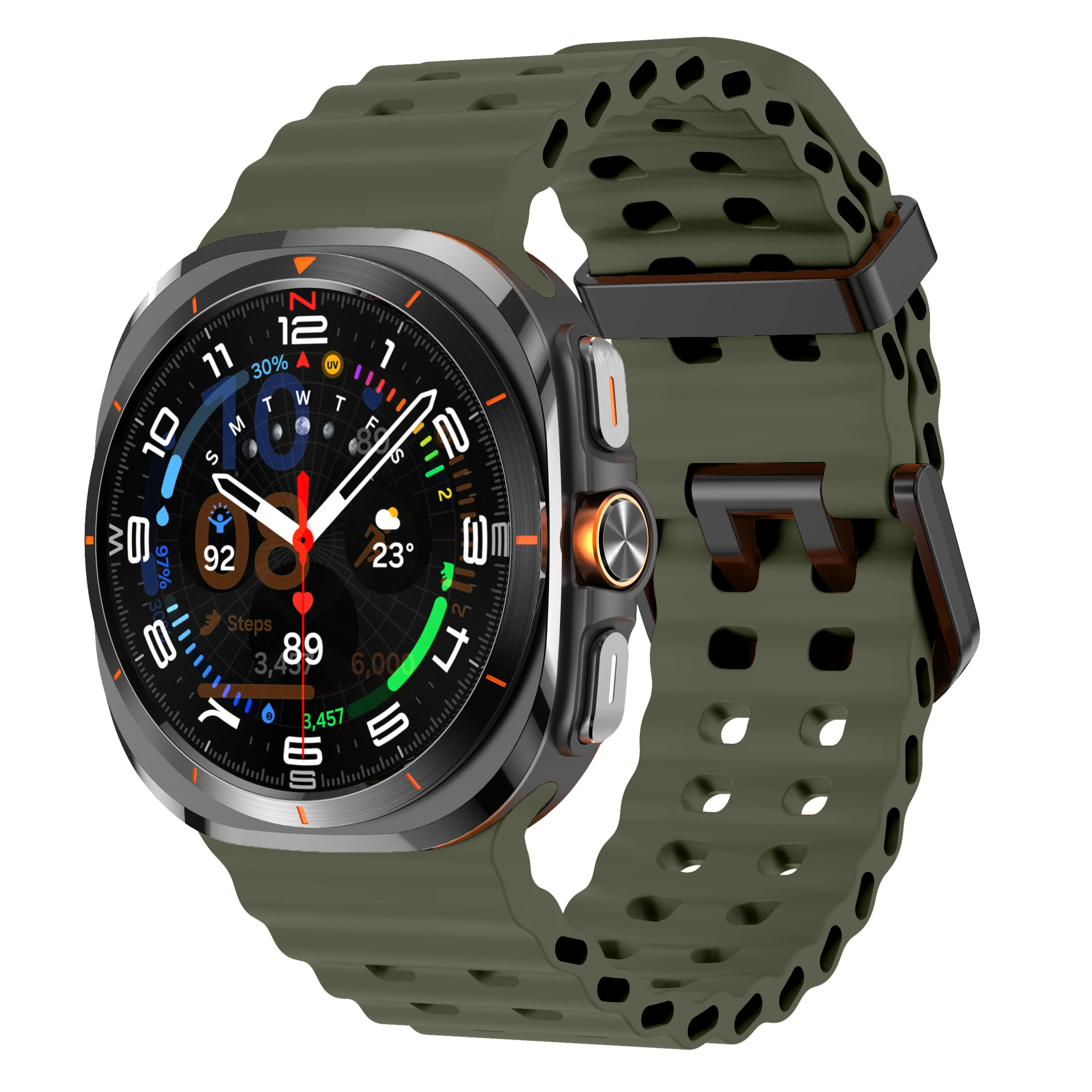Uhrenarmband für Samsung Galaxy Watch 7 8 Ultra Ersatz-Gummiarmband für Samsung Galaxy Watch8 Zubehör