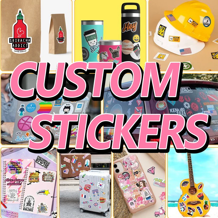 

Custom Sticker Customized Logos Personalize Store Stickers Wedding Birthdays Baptism Design Your Own Stickers Adhesive