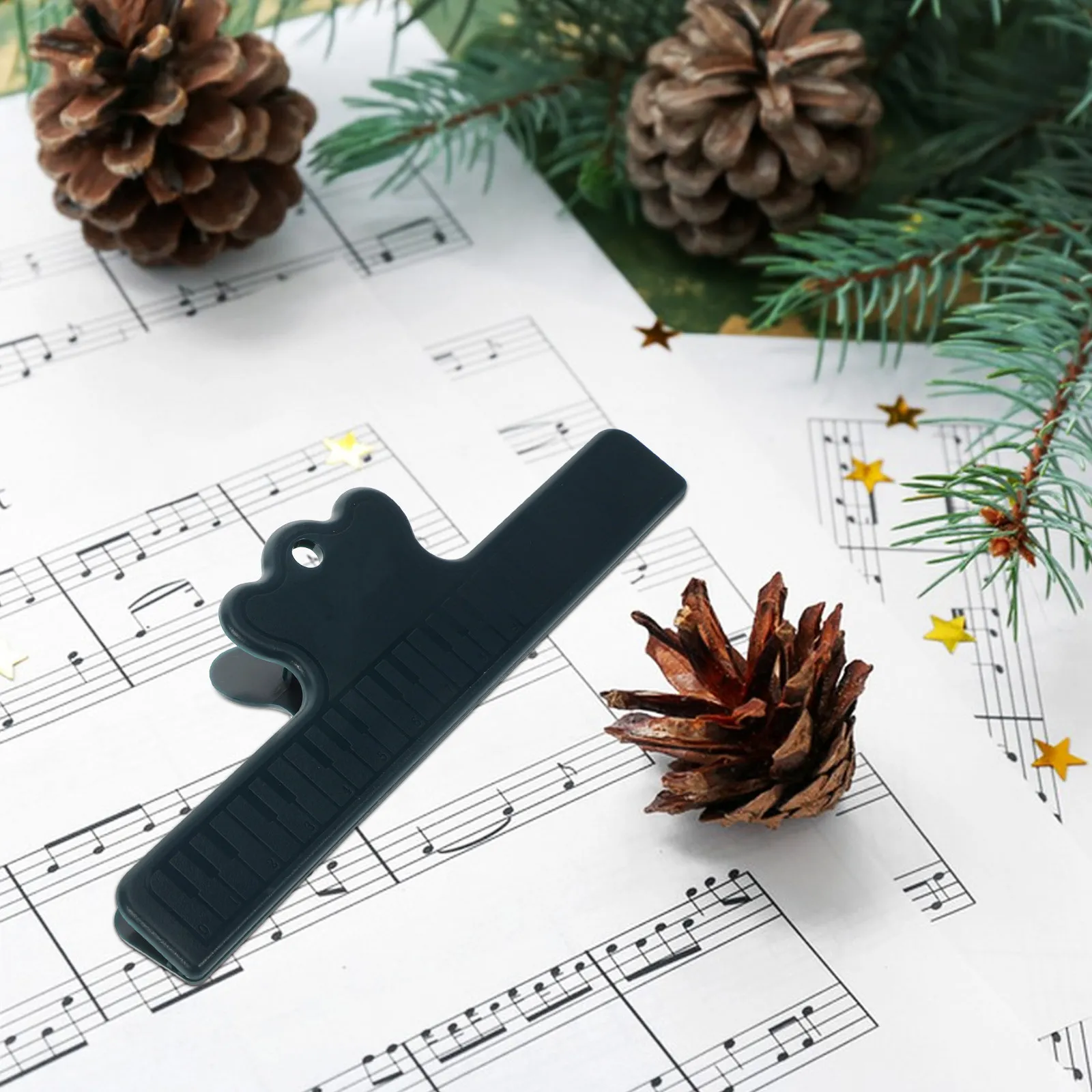 3Pcs Thickened Oversized Sheet Music Holder Clip Dark Green Piano Music Score Clip Universal Page Holder for Musicians Practice