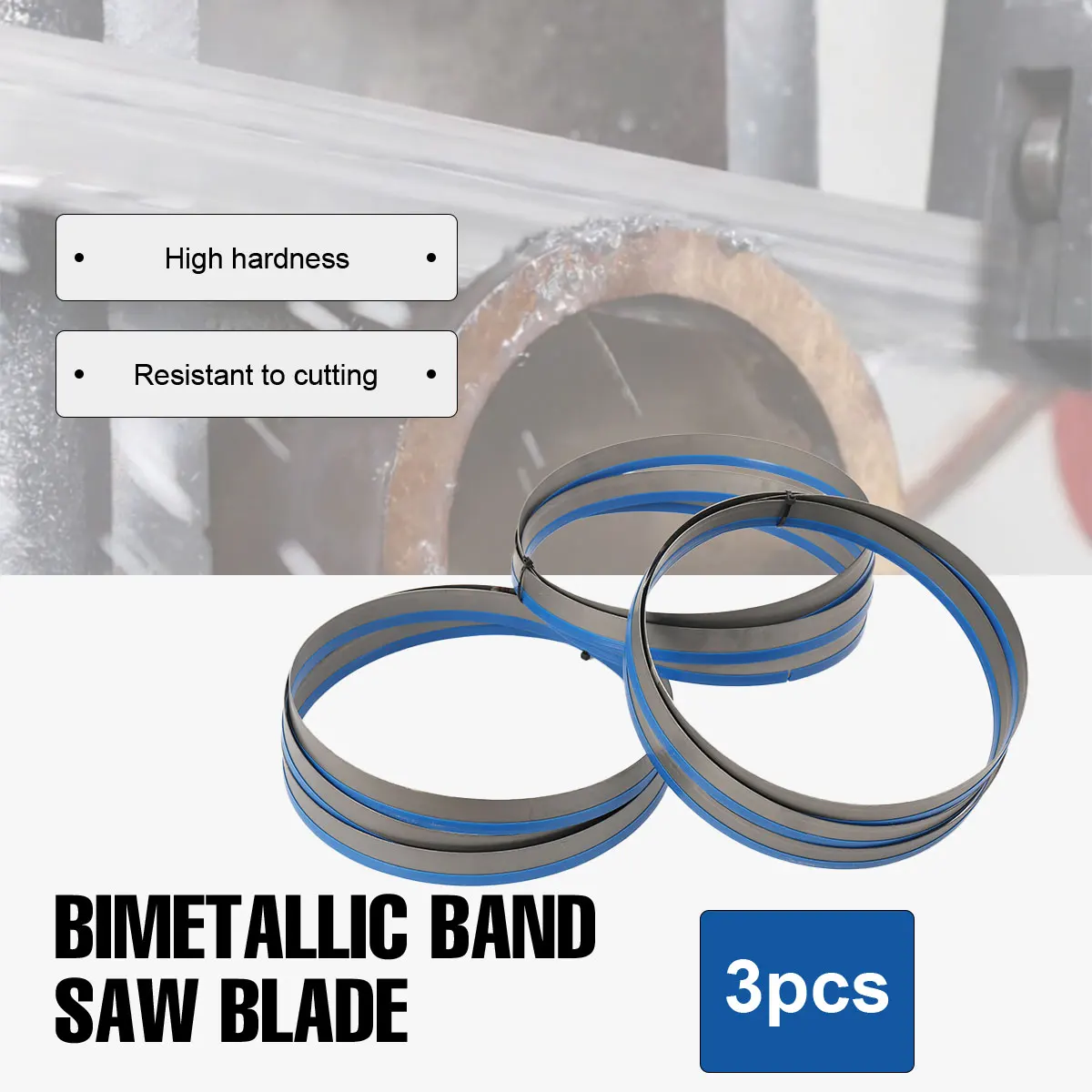 3/5 Stück M42 Bimetall-Metallschneidebandsägeblatt 2720*27*0,9 MM Bi-Metall Bandsägeblätter für Holzbearbeitung und Metallschneiden – Detail 6
