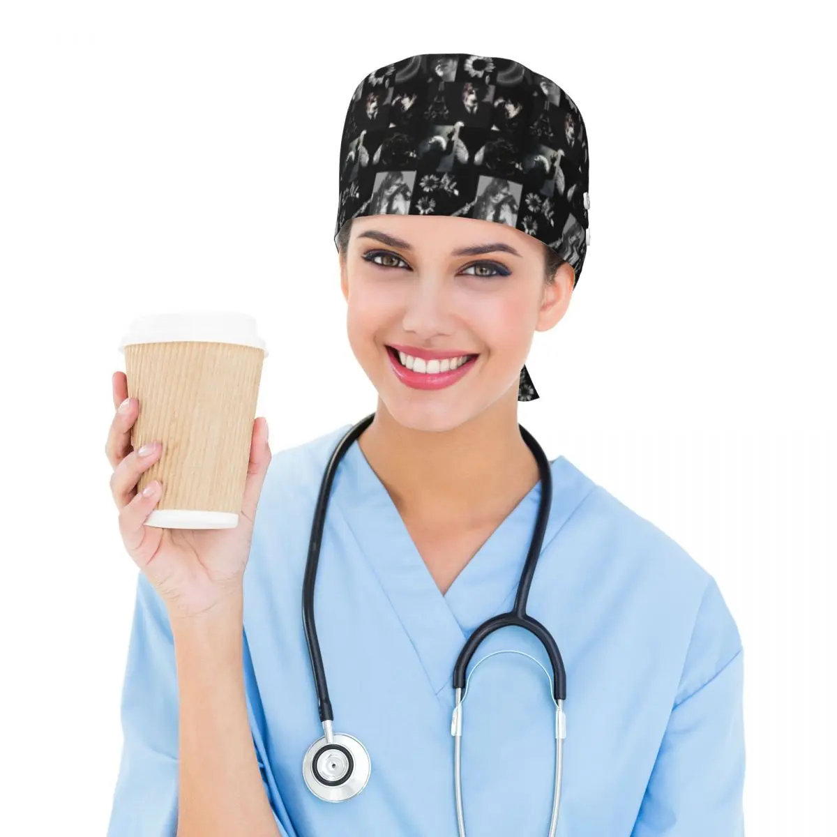 touca-cirurgica-ajustavel-the-gazette-para-medicos-dentistas-e-profissionais-de-enfermagem-masculina-e-feminina