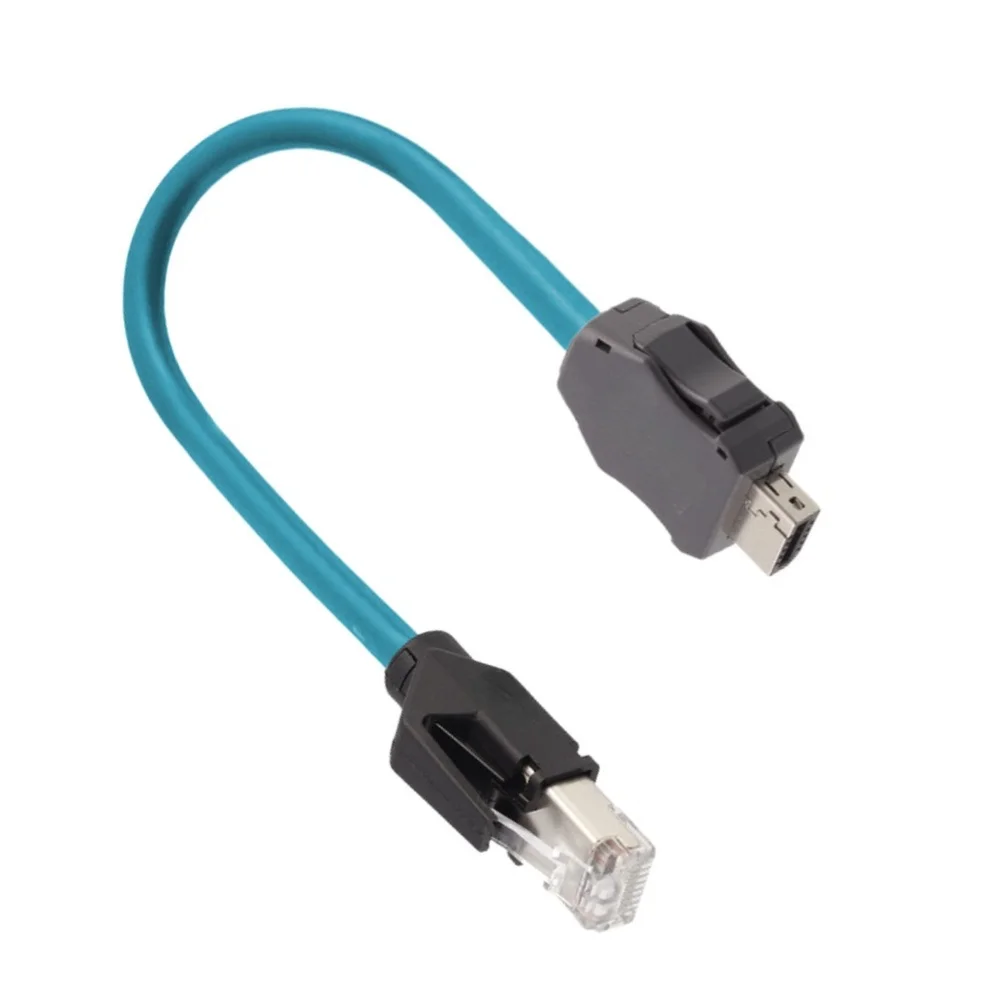 For RJ45 Male Straight To IX Male 1M Industrial Cable High-Speed Data Transmission Ethernet Connector Tools Accessories