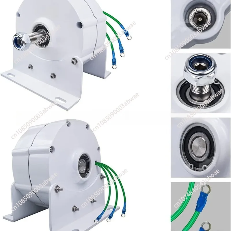 600W Brushless Permanent Magnet Generator, Three Phase Alternating Current Generator