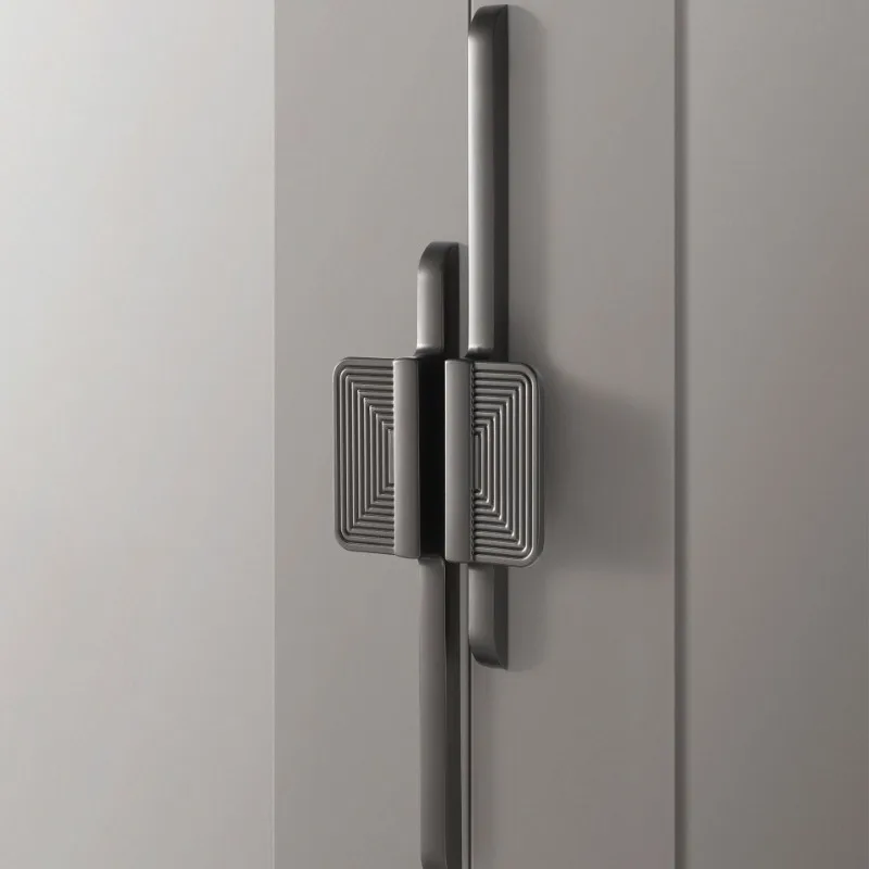 Modern Simplicity Handles for Furniture Gold/Gray Zinc Alloy Cabinet Door Drawer Wine Cabinet Wardrobe Door Handles