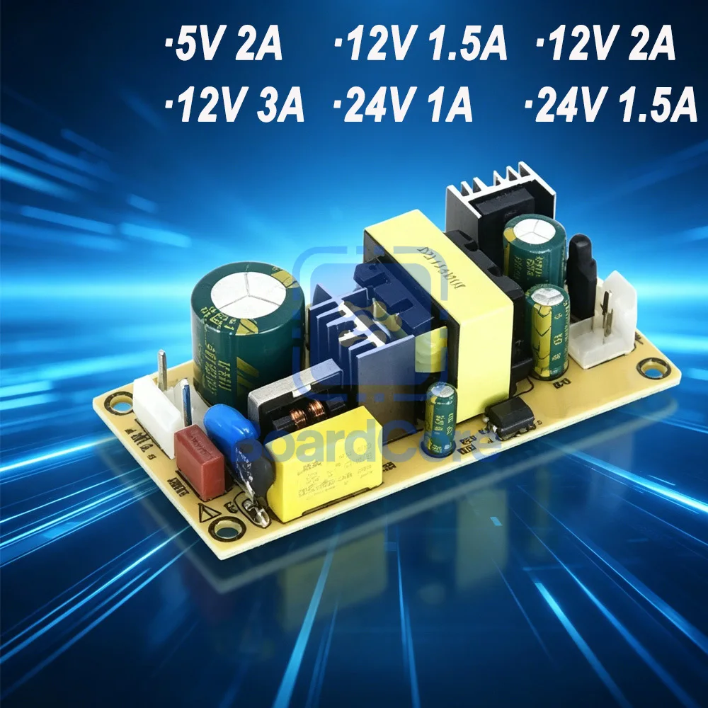 18W 24W 36W AC DC Converter Adapter, AC 220V to 12V 24V Precision Buck Power Supply Module, Step Down Transformer Adapter