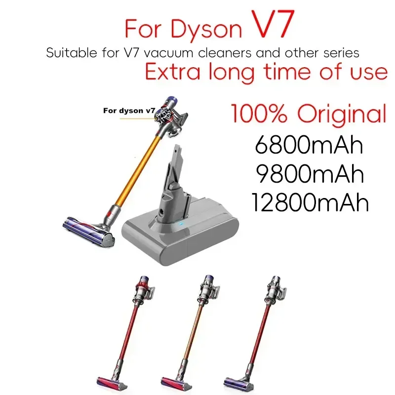 

2025 original new battery 21.6V Dyson V7 vacuum cleaner replacement SV10 SV11 and other models rechargeable lithium-ion battery.
