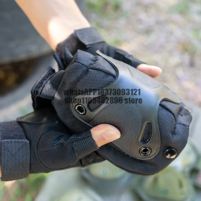 Tactical Knee Pads Elbow Pads Crawling Training External Hard Shell Protector Real CS Outdoor Sports Roller Skating Cycling
