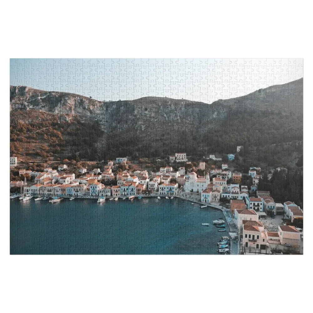 Kastelorizo Greece Landscape Jigsaw Puzzle Wooden Adults With Personalized Photo Wooden Name Custom Personalized Picture Puzzle