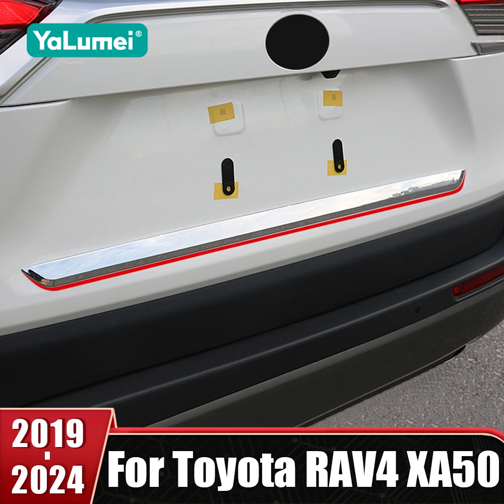 

Rear Trunk Lid Cover Trim Tailgate Tail Gate Molding Garnish Strip For Toyota RAV4 XA50 2019-2021 2022 2023 2024 Car Accessories