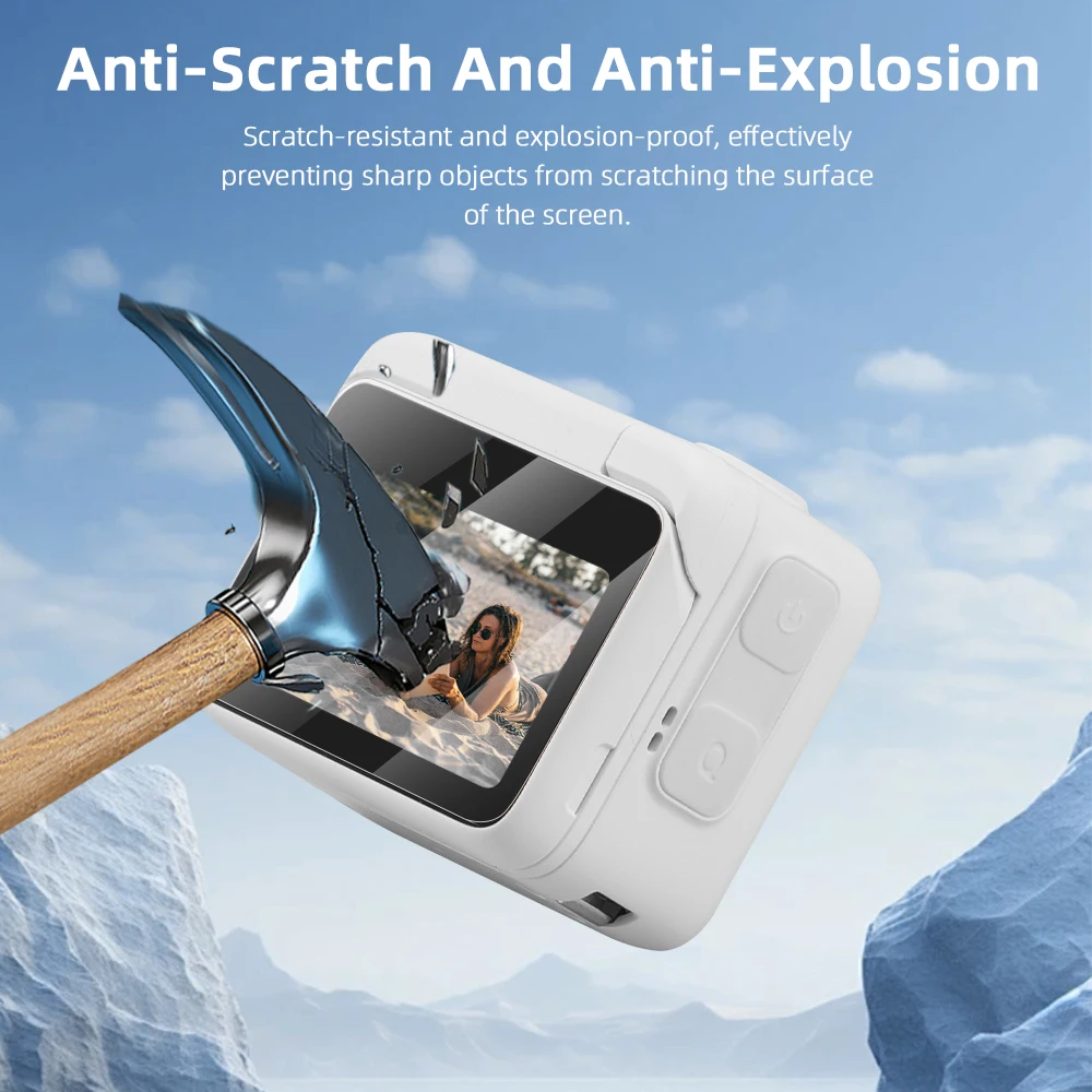 Twarde szkło hartowane zabezpieczenie ekranu BRDRC do Insta360 GO 3S /GO 3 kamera akcji obiektyw LCD etui na wyświetlacz akcesoria