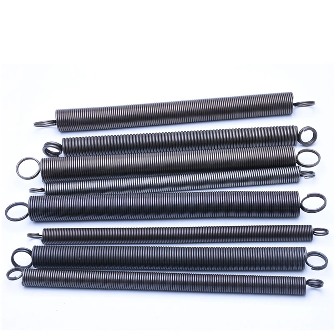 1PCS Wire Diameter 0.3-6mm Carbon Steel Tension Spring L-shaped Double Coil Tension Spring Closed Loop Tension Spring Length 300