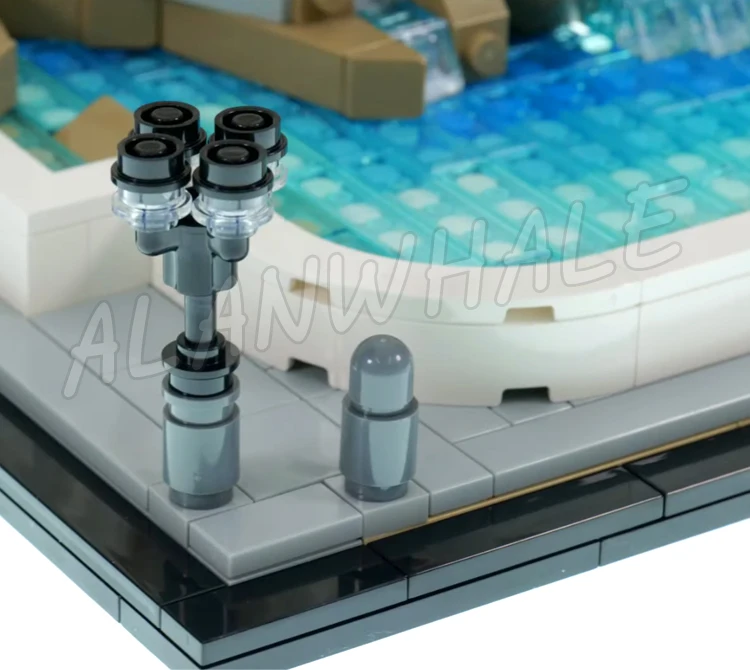 1880pcs Architecture Trevi Fountain Rome memorabilia landmark Wishing Well 11062 Building Blocks Toy Compatible With Model