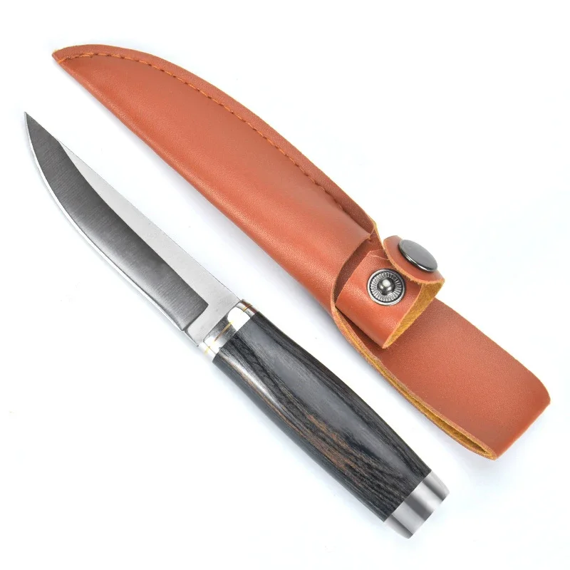 High Hardness Cutting Knife Multi-purpose Boning Knife and Survival Knife Fixed Blade with Sheath Sharp Fruit Knife Outdoor