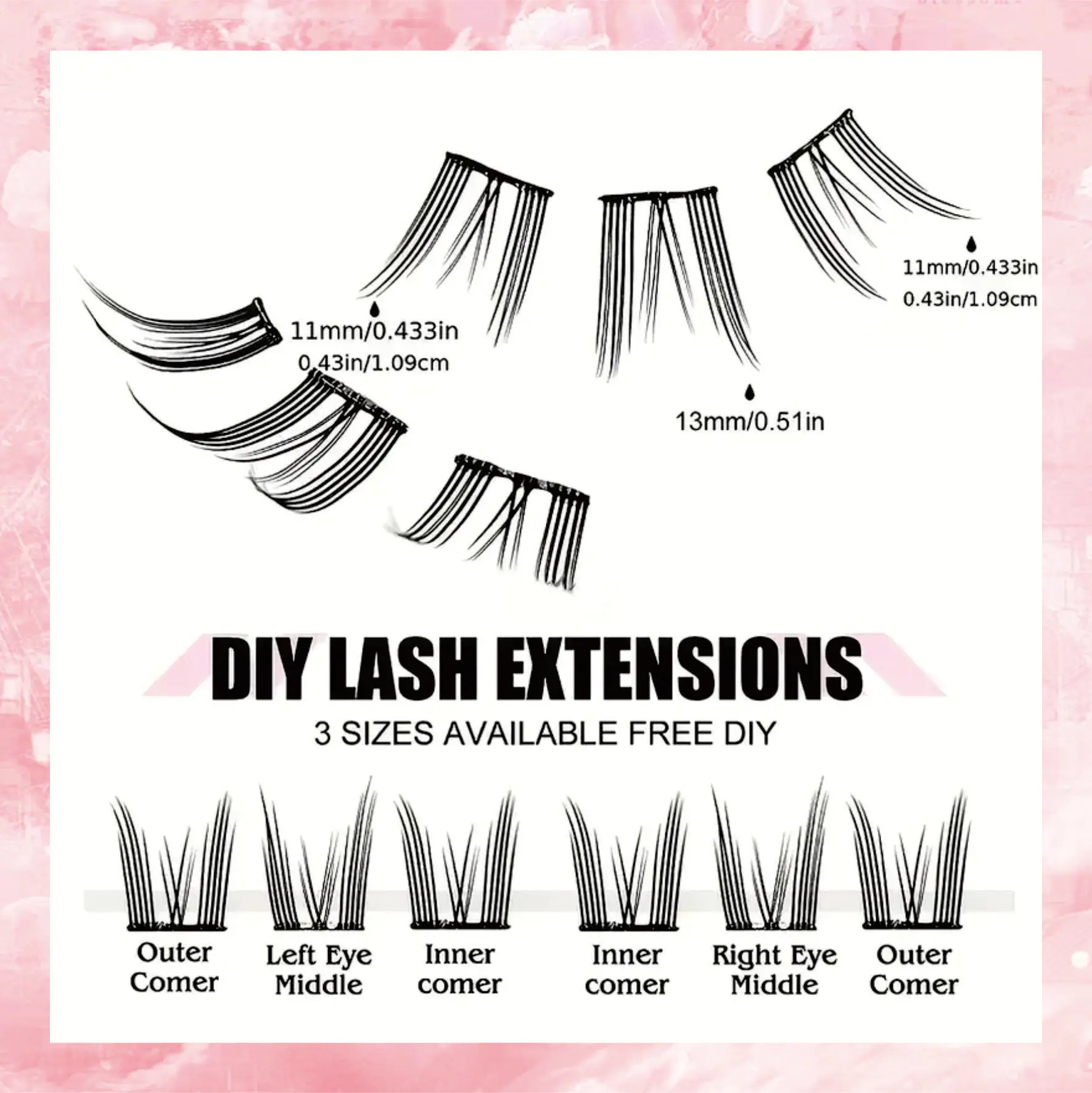 Self-Adhesive Eyelashes, 120 Pieces, Curled False Eyelashes Suitable for Beginners, Easy to Wear, Glue-Free False Eyelashes, Length 11Mm-13Mm, Naturally Curled for a Gorgeous Look, Suitable for Daily Wear and Parties