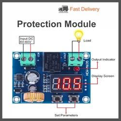 DC 12V-36V moduł ładowarki napięcie nad rozładowaniem niskonapięciowy zabezpieczenie akumulatora moduł zabezpieczający przed zbyt niskim napięciem 36V 60V