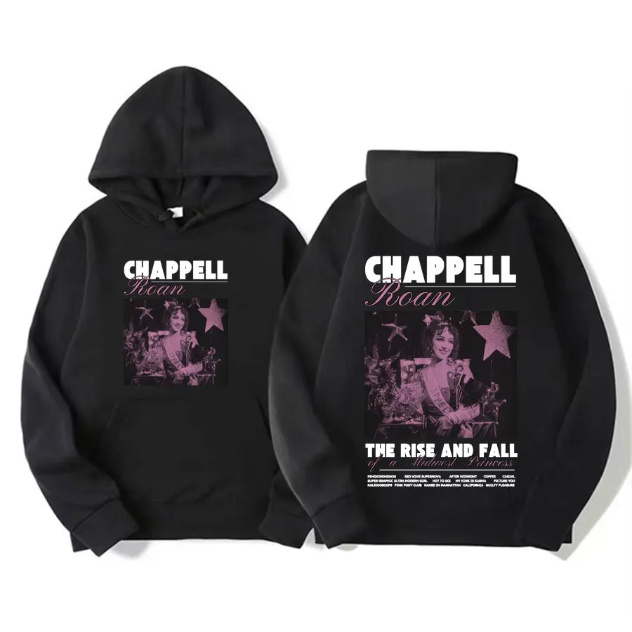 Limited Chappell Roan Midwest Princess Tour 2024 Hooded Men Women Vintage Hip Hop Gothic Sweatshirt Fashion Casual Fleece Hoodie