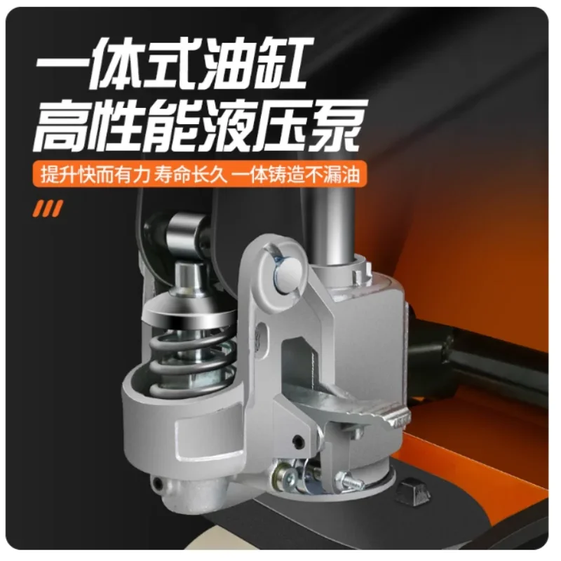Manual forklift 2 tons 3 tons hydraulic handling truck hydraulic pallet small hand pulled warehouse trailer handcart