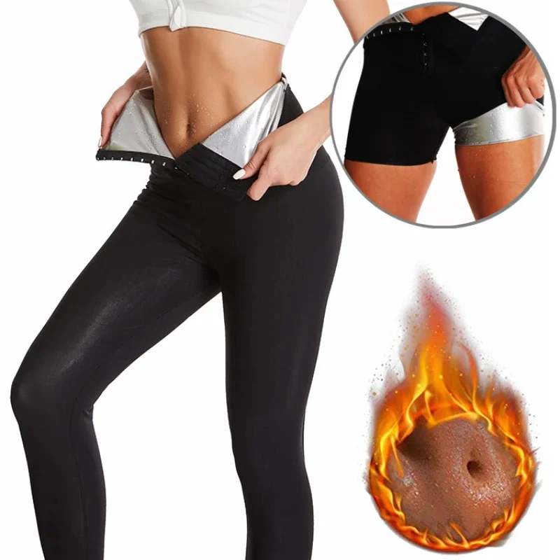 

Body Shaper Pants Sauna Shapers Hot Sweat Sauna Effect Slimming Pants Fitness Shapewear Workout Gym Leggings Fitness Pants