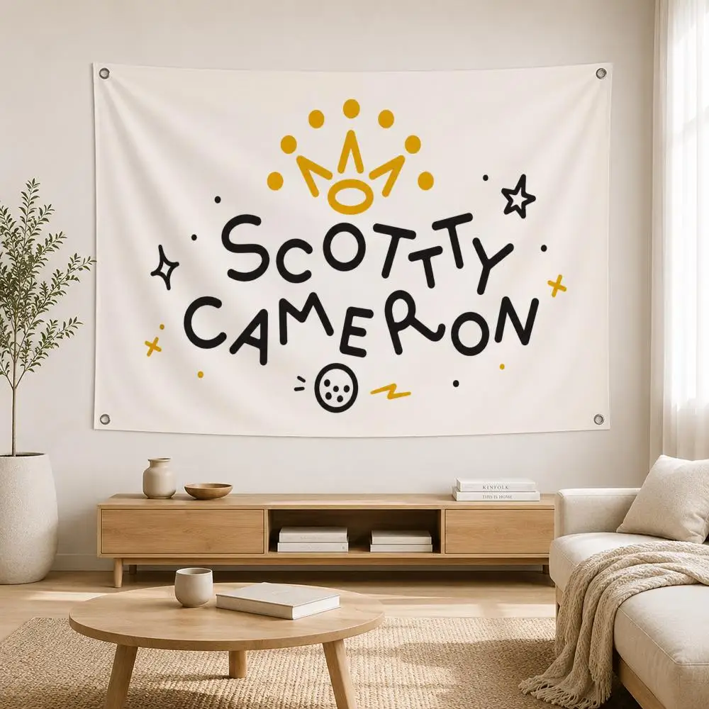 Marke Scotty Cameron Flags Home Yard & Garden Decor Banner – Wandfahne für den Innen- und Außenbereich – Detail 5